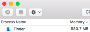 reduce macOS Finder memory usage